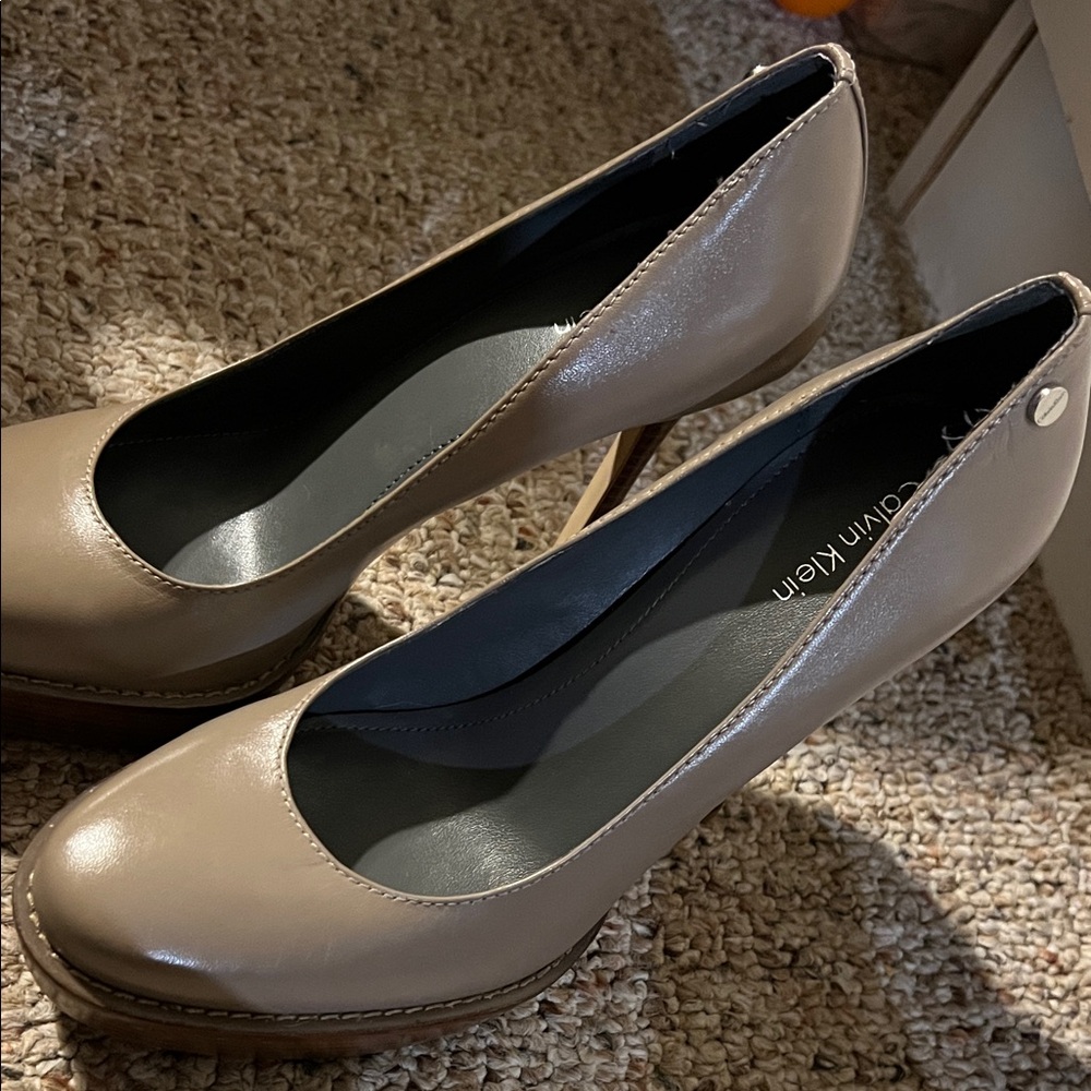 Calvin Klein Women's Beige Heels